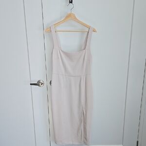 Babaton 90s Slit Midi Dress